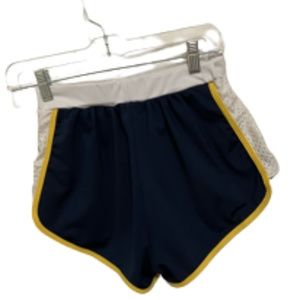 Yellow and Navy Athletic Shorts